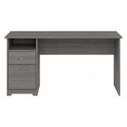 Bureau informatique de 60 W avec tiroirs et rangement