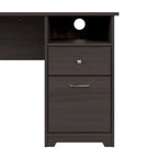 Bureau informatique de 60 W avec tiroirs et rangement
