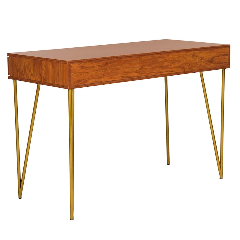 Bureau pin naturel 2 tiroirs