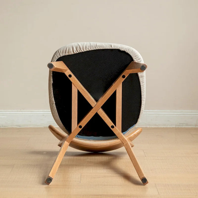 Chaise de salle à manger en bois de chêne naturel