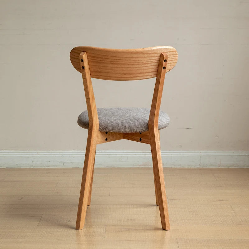 Chaise de salle à manger en bois de chêne naturel