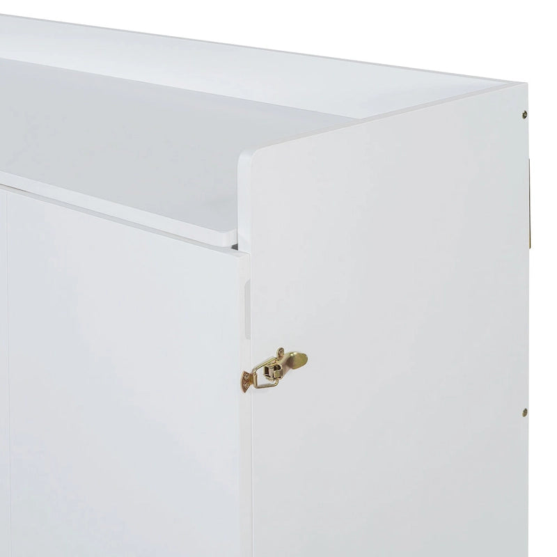 Lit escamotable Queen avec meuble de rangement, multifonctionnel, capacité de 180 kg