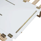 Lit escamotable Queen avec meuble de rangement, multifonctionnel, capacité de 180 kg