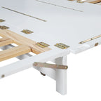Lit escamotable Queen avec meuble de rangement, multifonctionnel, capacité de 180 kg