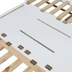 Lit escamotable Queen avec meuble de rangement, multifonctionnel, capacité de 180 kg