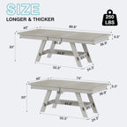 Table de salle à manger rectangulaire extensible en bois massif avec banc