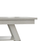 Table de salle à manger rectangulaire extensible en bois massif avec banc