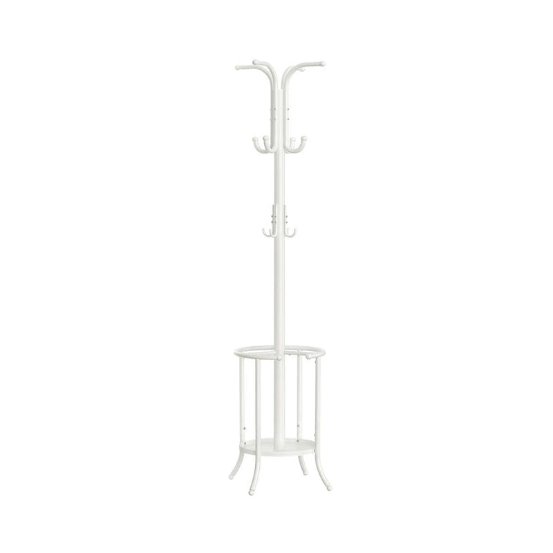 Porte-manteau sur pied moderne avec cadre en métal et porte-parapluie pour la maison et le bureau - 39,9 P x 39,9 L x 175 H cm