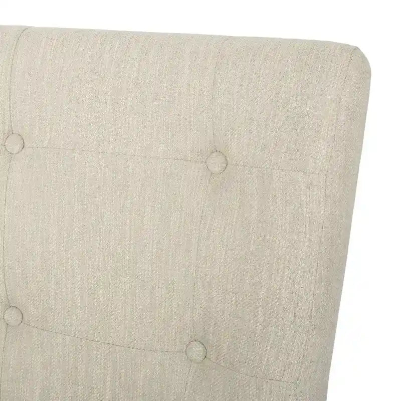 Tabouret de comptoir 26 po en tissu et en hévéa