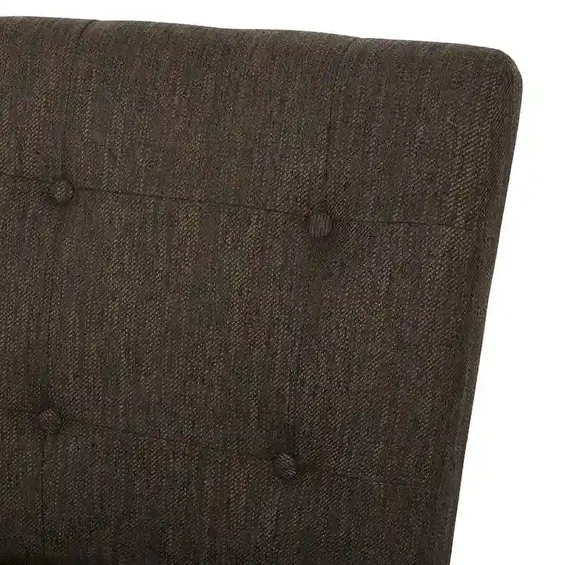 Tabouret de comptoir 26 po en tissu et en hévéa