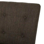 Tabouret de comptoir 26 po en tissu et en hévéa