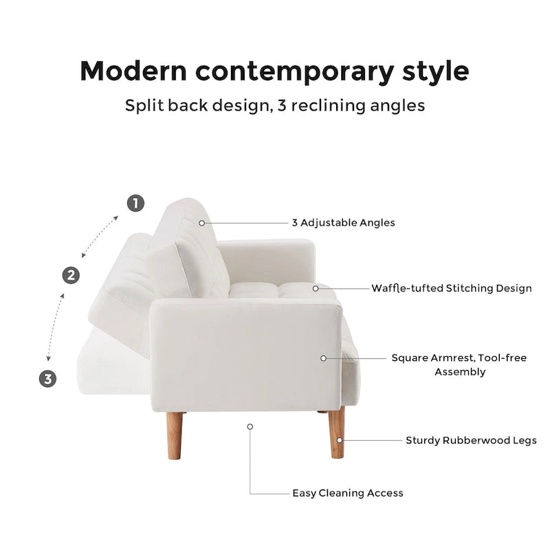 Canapé Convertible Moderne en Velours 79,52W