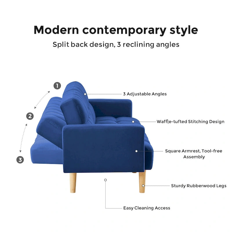 Canapé Convertible Moderne en Velours 79,52W