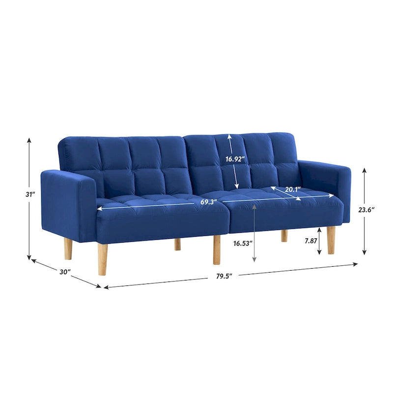 Canapé Convertible Moderne en Velours 79,52W