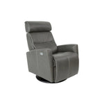 Fauteuil relax en cuir pivotant