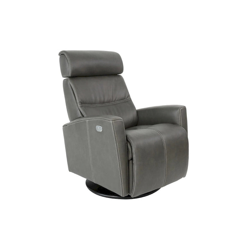 Fauteuil relax en cuir pivotant
