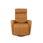 Fauteuil relax en cuir pivotant