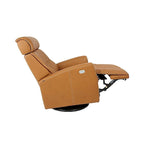 Fauteuil relax en cuir pivotant