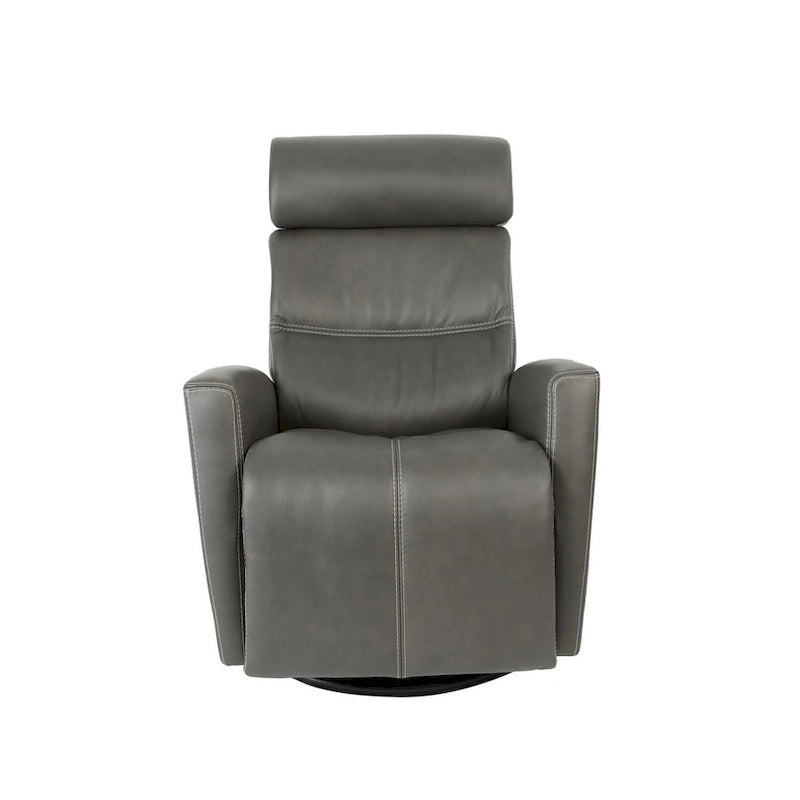 Fauteuil relax en cuir pivotant