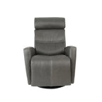 Fauteuil relax en cuir pivotant
