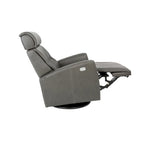 Fauteuil relax en cuir pivotant