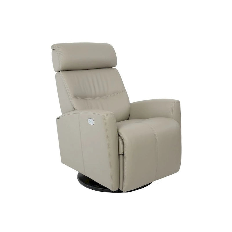 Fauteuil relax en cuir pivotant