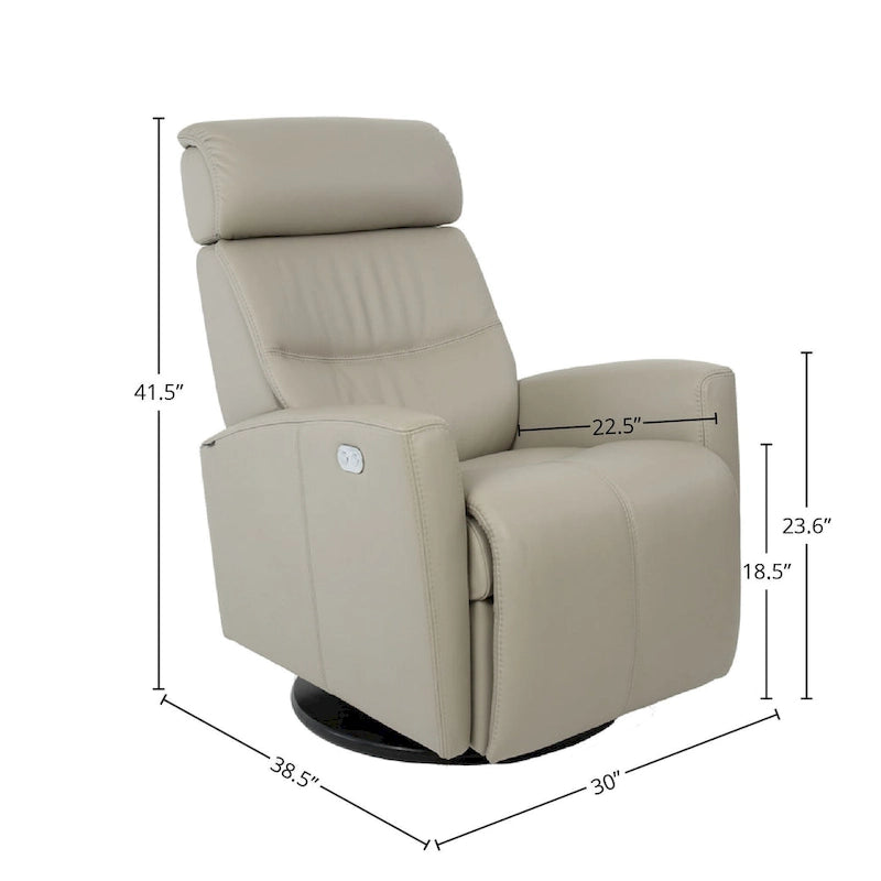 Fauteuil relax en cuir pivotant