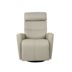 Fauteuil relax en cuir pivotant