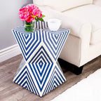 Table d'appoint en marqueterie d'os
