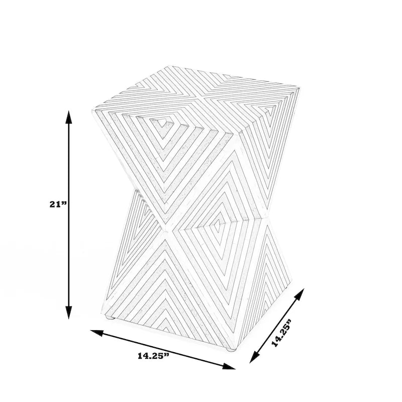 Table d'appoint en marqueterie d'os