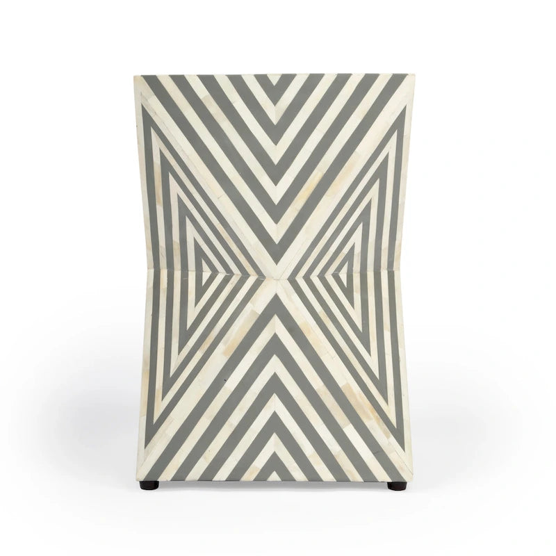 Table d'appoint en marqueterie d'os