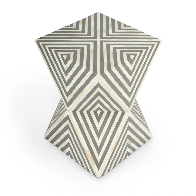 Table d'appoint en marqueterie d'os