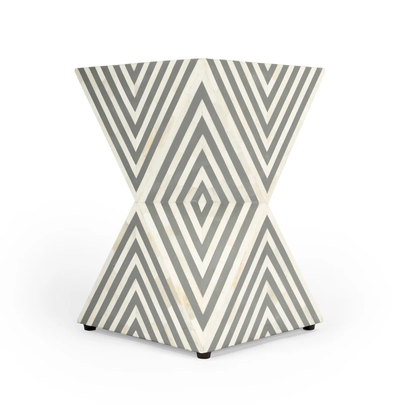 Table d'appoint en marqueterie d'os