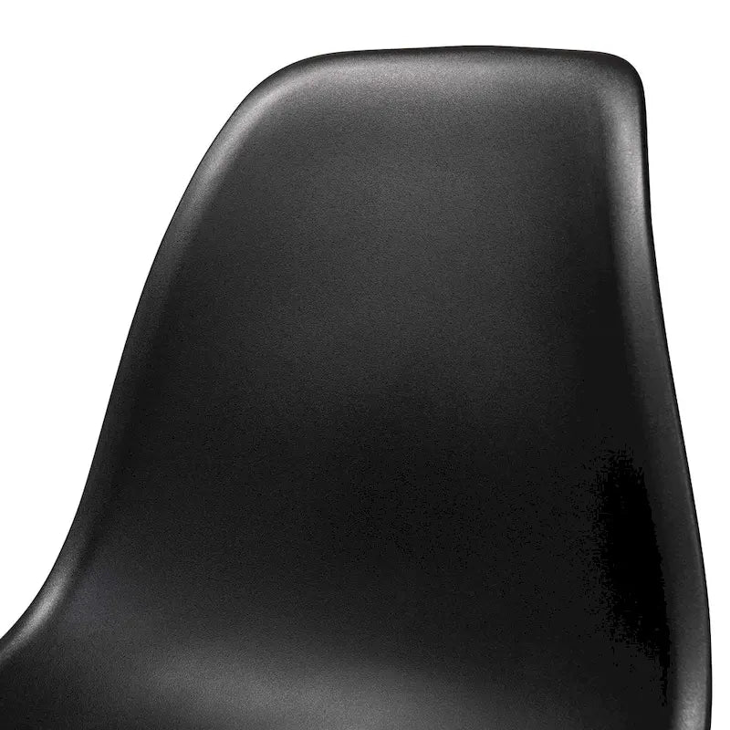 Chaise de salle à manger moderne contemporaine en plastique et bois