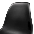 Chaise de salle à manger moderne contemporaine en plastique et bois