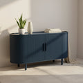Curved Design Light Luxury Sideboard with Adjustable Shelves