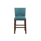 Tabouret de bar en bois et similicuir