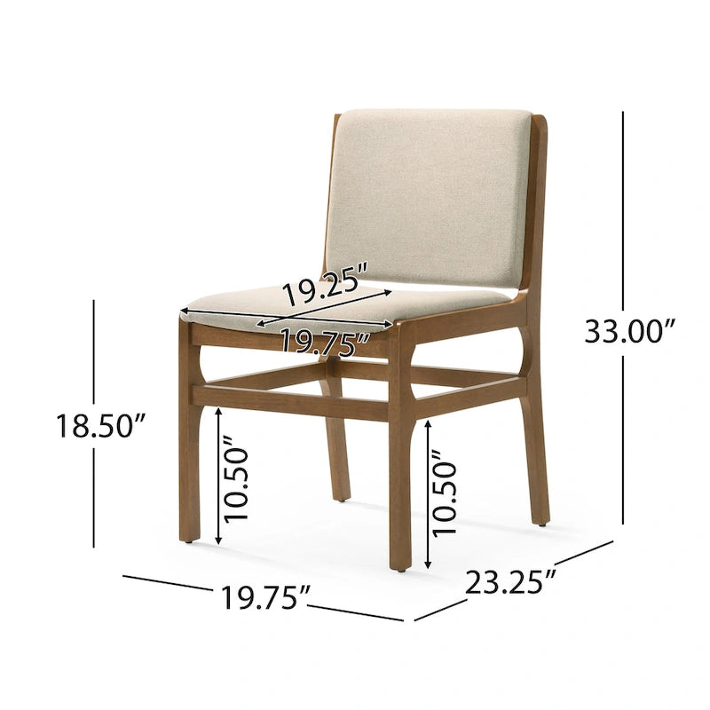 Chaise de salle à manger capitonnée