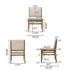 Chaise de salle à manger capitonnée