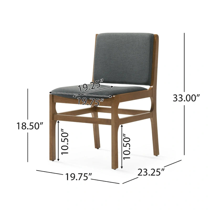 Chaise de salle à manger capitonnée
