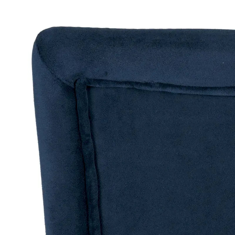 Chaise de salle à manger Parsons en velours bleu marine classique