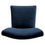 Chaise de salle à manger Parsons en velours bleu marine classique