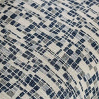 Sectionnel contemporain en chenille bleu marine
