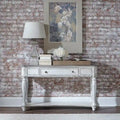 Console d'appoint de couleur blanc antique