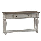 Console d'appoint de couleur blanc antique