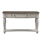 Console d'appoint de couleur blanc antique