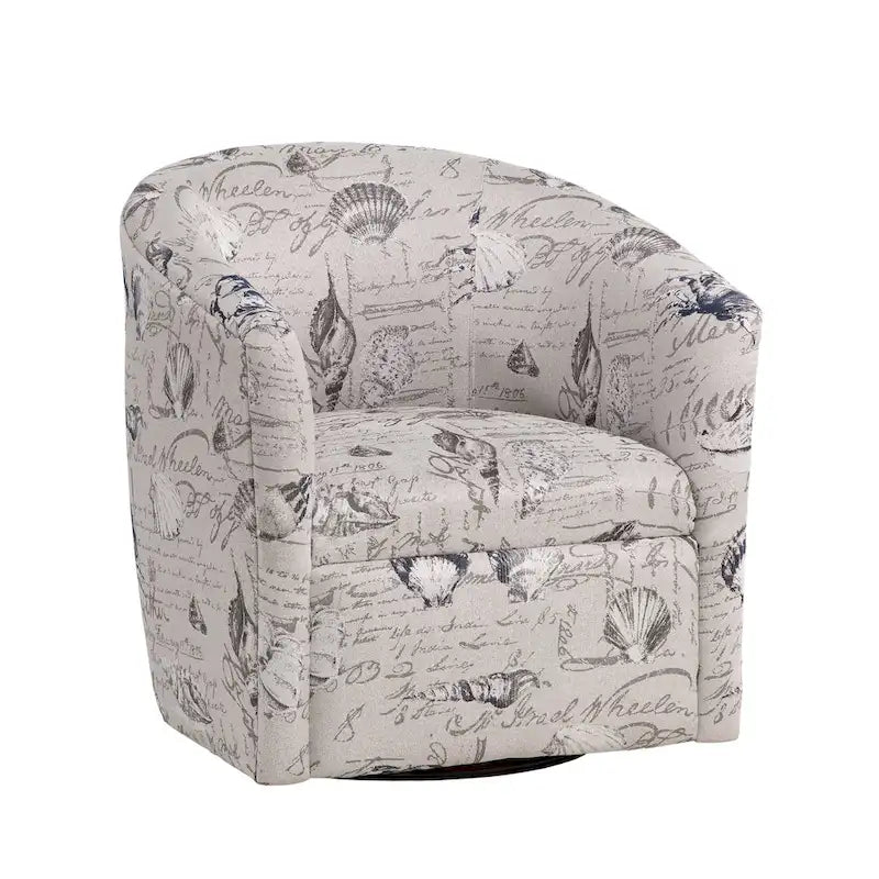 Fauteuil pivotant avec accoudoirs arrondis