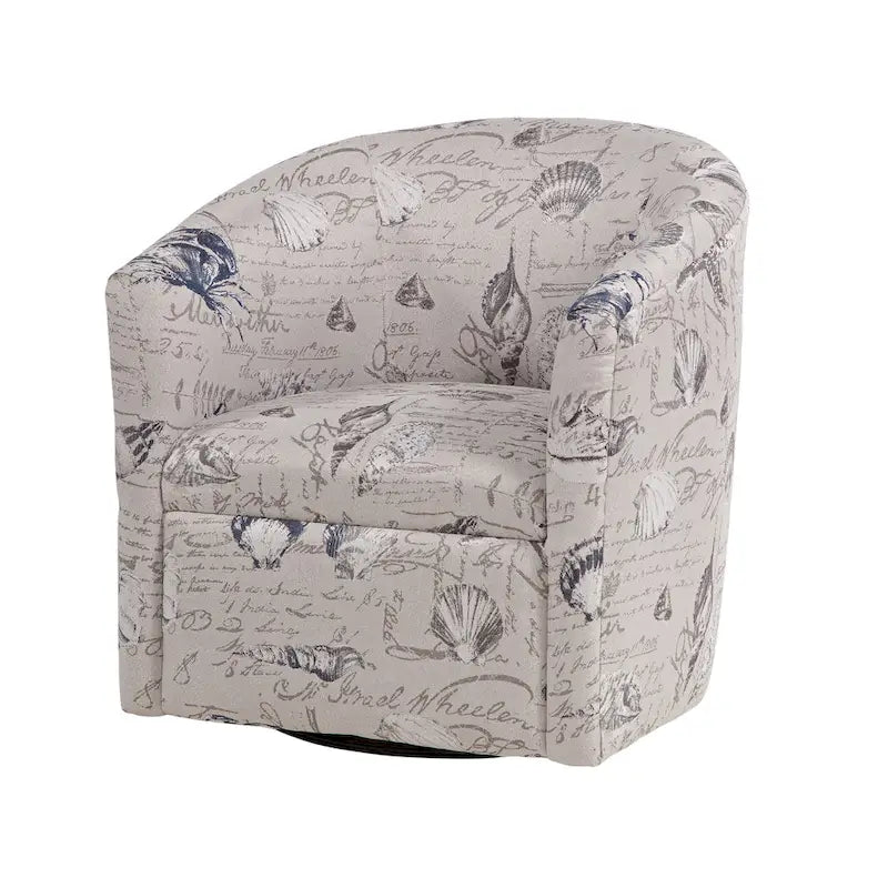 Fauteuil pivotant avec accoudoirs arrondis