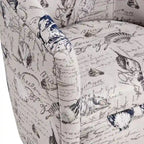 Fauteuil pivotant avec accoudoirs arrondis