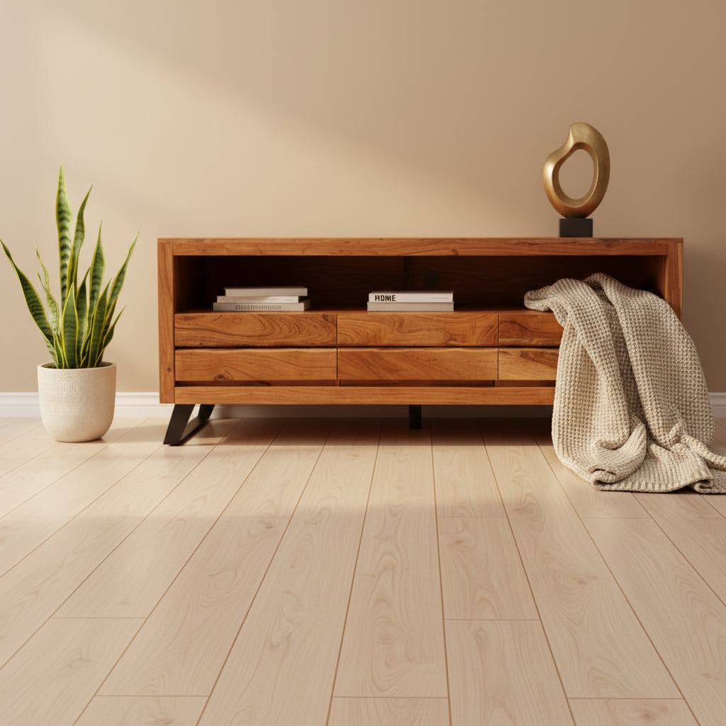 Handmade Solid Acacia Wood Live Edge TV Console